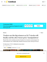 Experts say 24/7 markets will stop brokers from 'hunting' your stop losses after-hours