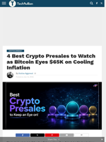4 Best Crypto Presales to Watch as Bitcoin Eyes $65K on Cooling Inflation - TechBullion