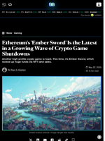 Ethereum's 'Ember Sword' Is the Latest in a Growing Wave of Crypto Game Shutdowns - Decrypt