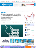 Bitcoin to Smash $138,000—Historically Bullish Signal Suggests Bullish Reawakening ⋆ ZyCrypto