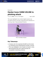 Hacker loses $48M UXLINK to phishing attack