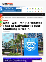 One-Two: IMF Reiterates That El Salvador Is Just Shuffling Bitcoin - The Crypto News Wire