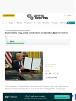 Trump claims 'way ahead of schedule' on Operation Epic Fury in Iran