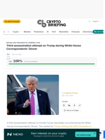 Third assassination attempt on Trump during White House Correspondents' Dinner