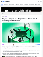 Crypto M&A Deals Hit an All-Time High at $10 Billion