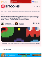 Markets Brace for Crypto Crisis: Fed, Earnings and Trade Talks Take Center Stage - 99Bitcoins