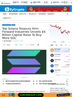 Top Solana Treasury Firm Forward Industries Unveils $4 Billion Capital Raise To Buy More SOL ⋆ ZyCrypto