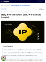 Story IP Price Bounces Back, Will the Rally Sustain?