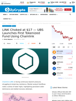 LINK Choked at $17 — UBS Launches First Tokenized Fund Using Chainlink ⋆ ZyCrypto