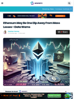 Ethereum May Be One Dip Away From Mass Losses—Data Warns