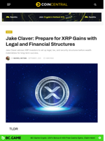 Jake Claver: Prepare for XRP Gains with Legal and Financial Structures - CoinCentral