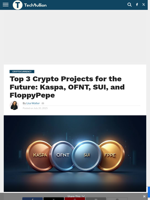 Top 3 Crypto Projects for the Future: Kaspa, OFNT, SUI, and FloppyPepe
