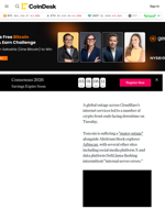 Cloudflare Outage: Global Disruption Takes Crypto Sites Offline