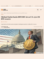 Michael Saylor backs BITCOIN Act as U.S. eyes 1M BTC reserve - AMBCrypto