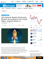 Q4 Outlook Reads Extremely Bullish According to On-Chain Data—Expert Dives In ⋆ ZyCrypto