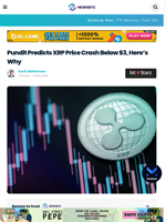 Pundit Predicts XRP Price Crash Below $3, Here’s Why