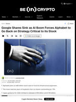 Google Shares Sink as AI Boom Forces Alphabet to Go Back on Strategy Critical to its Stock