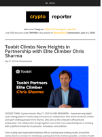 Toobit Climbs New Heights in Partnership with Elite Climber Chris Sharma