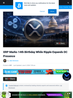 XRP Marks 14th Birthday While Ripple Expands DC Presence