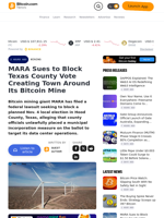 MARA Sues to Block Texas County Vote Creating Town Around Its Bitcoin Mine – Mining Bitcoin News