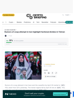 Rumors of coup attempt in Iran highlight factional divides in Tehran