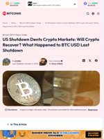 US Shutdown Dents Crypto Markets: Will Crypto Recover?