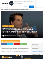 Scaramucci Sees Bitcoin Hitting $1M on Wall St 26