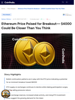 Ethereum Price Poised for Breakout – $4000 Could Be Closer Than You Think