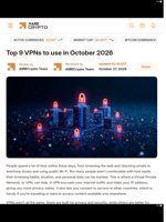 Top 9 VPNs to use in October 2026 - AMBCrypto