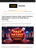 Fast Payout Casinos USA: Latest Instant Withdrawal Casinos Of 2025 By All iGaming