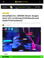 Snowflake Inc. (SNOW) Stock: Surges Over 10% on Strong Q126 Results and Solid FY26 Guidance