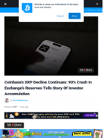 Coinbase’s XRP Decline Continues: 90% Crash In Exchange’s Reserves Tells Story Of Investor Accumulation | Bitcoinist.com