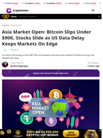 Bitcoin Falls Below $90K As US Data Delay Jitters Market