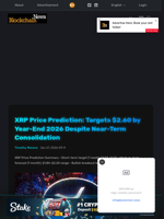 XRP Price Prediction: Targets $2.60 by Year-End 2026 Despite Near-Term Consolidation - Blockchain.News