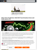 Silver Price Prediction: XAG/USD Tests Breakout Zone and Holds Above $75 - Brave New Coin