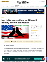 Iran halts negotiations amid Israeli military actions in Lebanon
