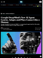 Google DeepMind’s New AI Agent Learns, Adapts and Plays Games Like a Human - Decrypt