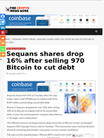 Sequans shares drop 16% after selling 970 Bitcoin to cut debt - The Crypto News Wire