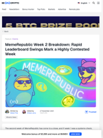 MemeRepublic Week 2: LAMBO Wins in Rapid Leaderboard Battle