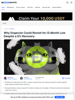 Why DOGE Price's 5% Rebound Could End in a 13-Month Low