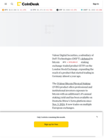 Valour Debuts Bitcoin Staking ETP on LSE, Providing Investors With Annual Yield