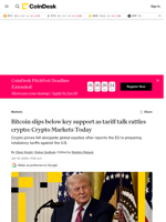 Bitcoin drops below key support, triggering $815 million in liquidations: Crypto Markets Today