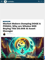 Market Makers Dumping DOGE & PENGU, Why are Whales Still Buying This $0.008 AI Asset Manager