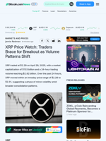 XRP Price Watch: Traders Brace for Breakout as Volume Patterns Shift – Markets and Prices Bitcoin News