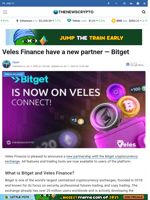 Veles Finance have a new partner — Bitget