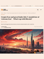 Crypto Fear and greed index hits 5-month low of 'extreme fear' - What's up with Bitcoin? - AMBCrypto