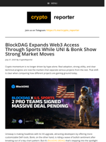 BlockDAG Sparks Web3 Integration as UNI Upgrades & Bonk Shows Bullish Shift