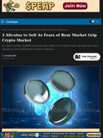 3 Altcoins to Sell As Fears of Bear Market Grip Crypto Market