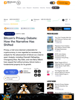 Bitcoin's Privacy Debate: How the Narrative Has Shifted – Crypto News Bitcoin News