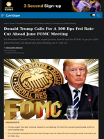 Donald Trump Calls For A 100 Bps Fed Rate Cut